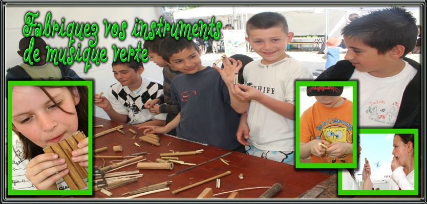 Fabriquez vos instruments de musique verte